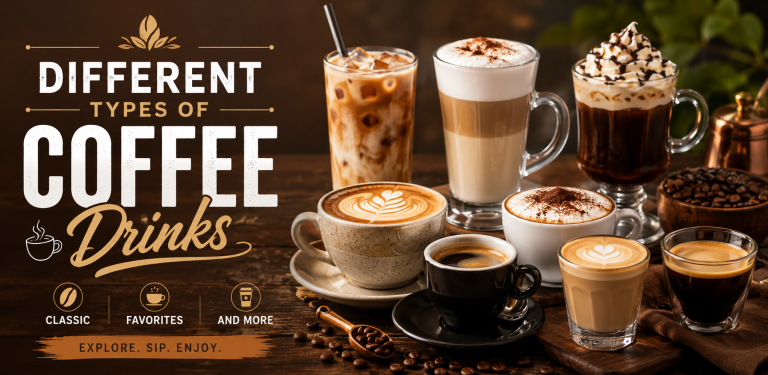 Different types of coffee drinks