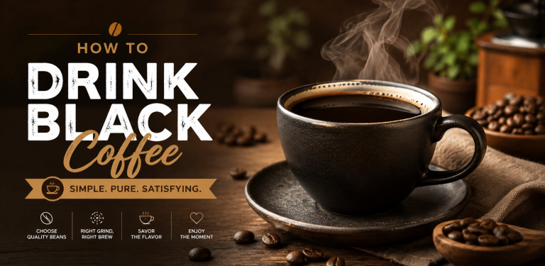 How to drink black coffee